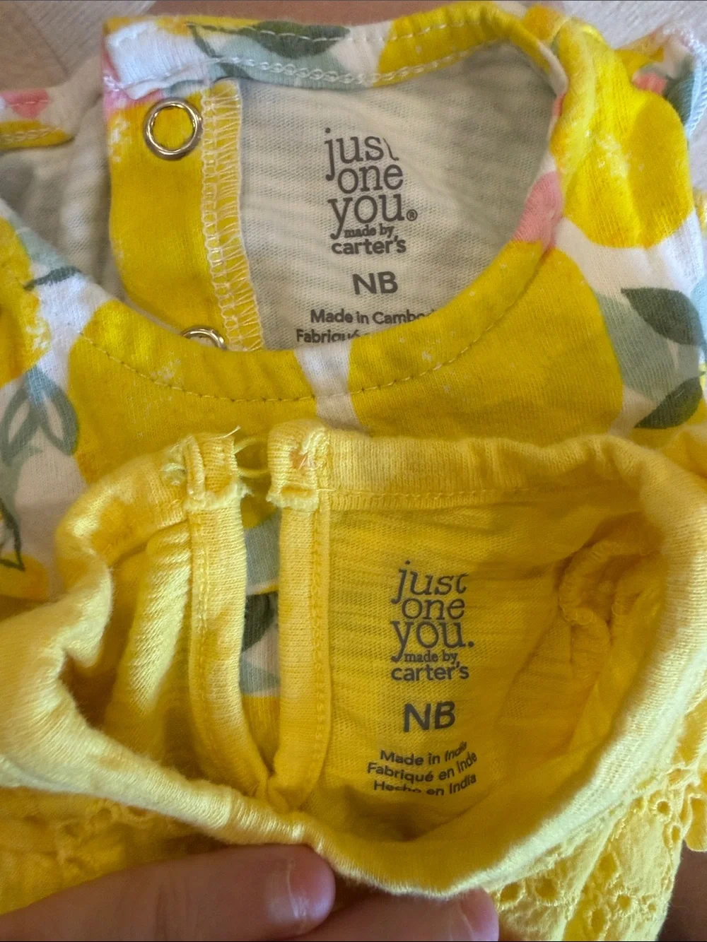 Carter's Yellow Dress & Lemon Print Bodysuit